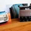 Mixed set of 12 mid-century typewriter notecards