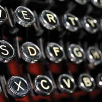 Remington Rand typewriter notecard
