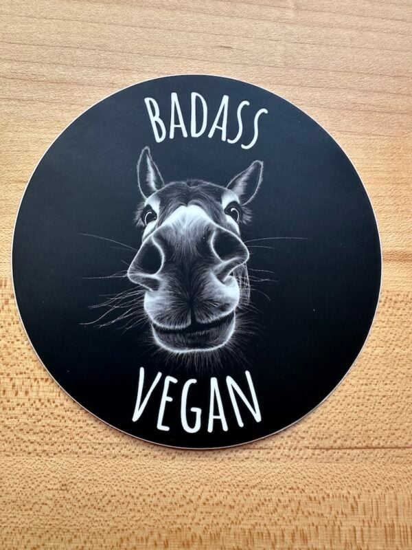 Badass vegan sticker